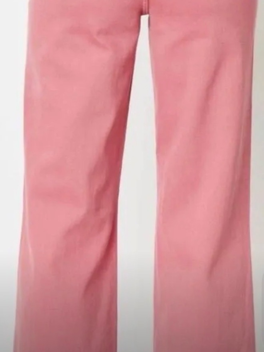 Judy Blue Dusty Pink Crochet patch Wide Leg Jeans - Picture 3 of 4